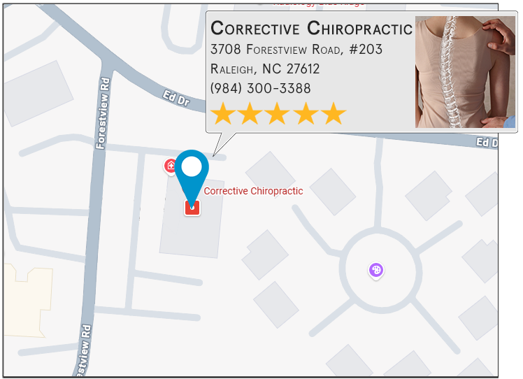 Corrective Chiropractic's location on google map
