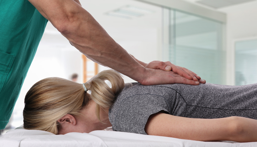 patient receiving spinal decompression in Raleigh for Spinal Stenosis relief